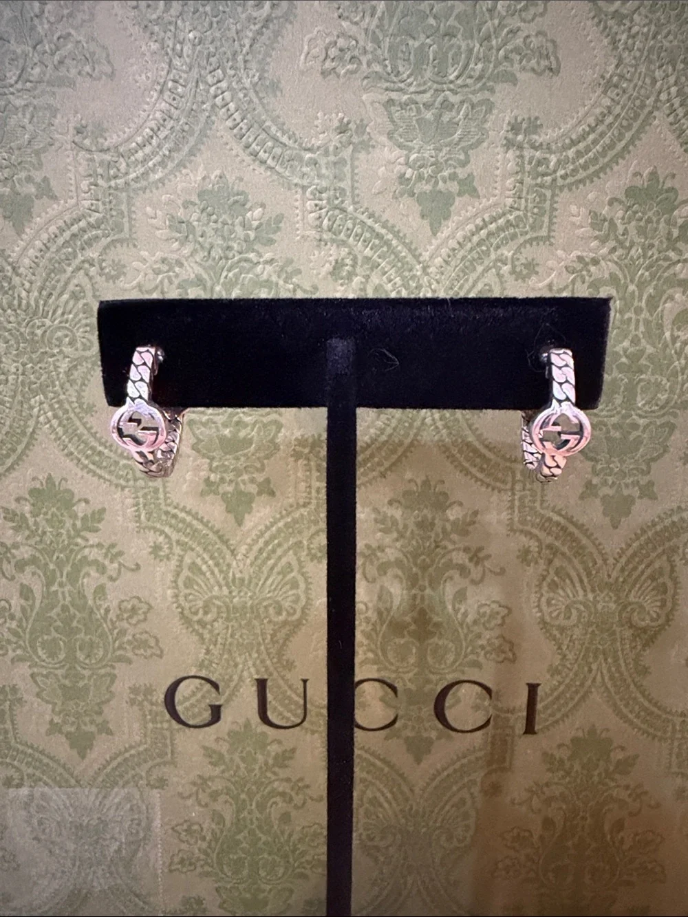 GUCCI | ✨NEW✨ Interlocking G Hoop Earrings in Sterling Silver